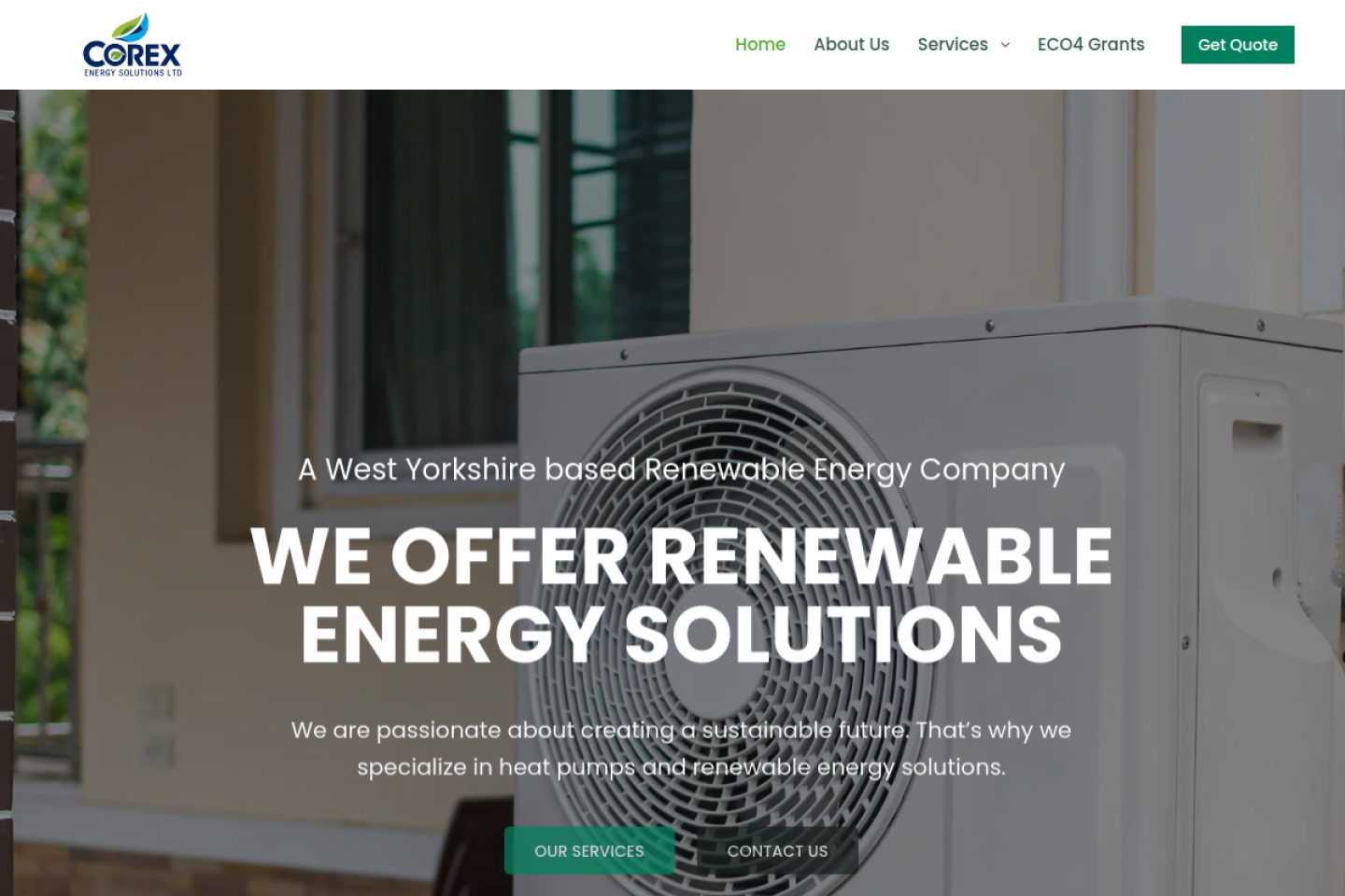 Corex Energy Solutions website